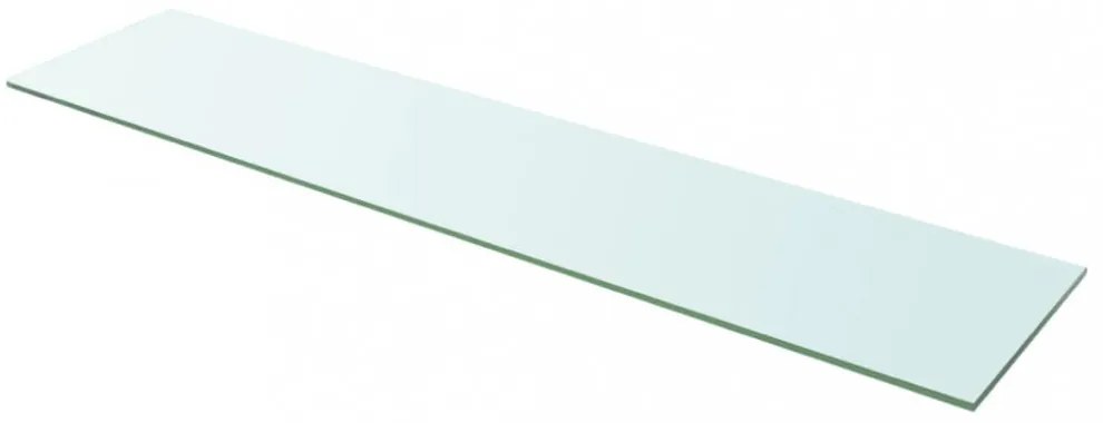 2 db átlátszó üveg paneles polc 110 x 25 cm