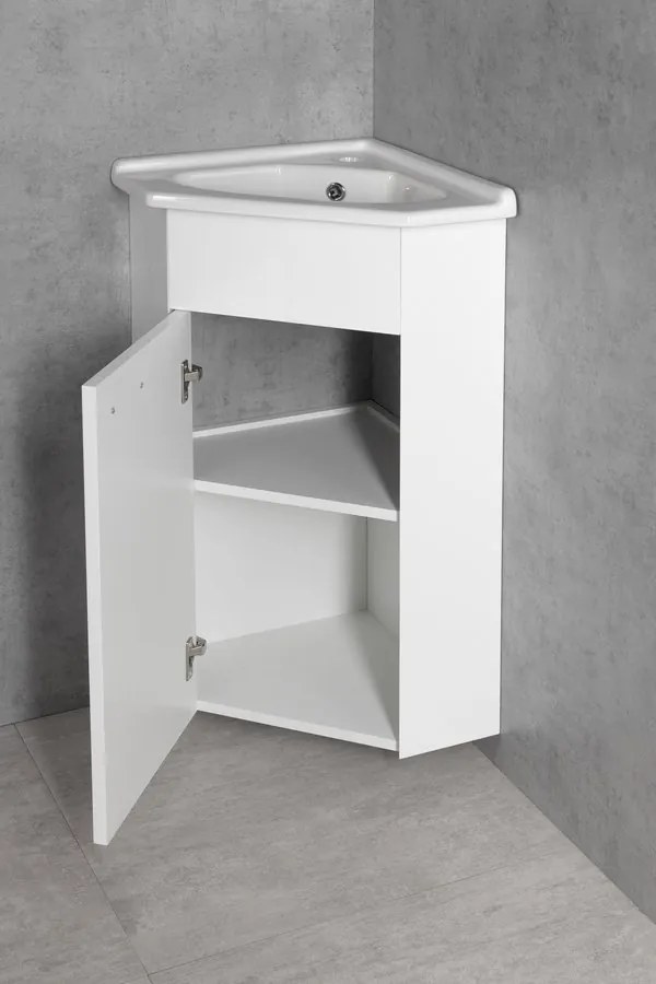 Aqualine Aqualine, ZOJA mosdószekrény 40,5x74x40,5 cm, fehér, 50345