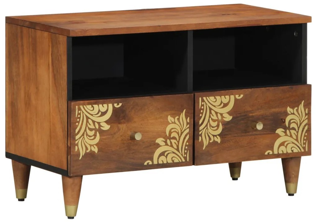 TV Szekrény 70x33x46 cm Tömör Mangófából