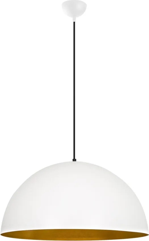Sivani MR-720 fehér-arany fém függőlámpa, Ø60 cm