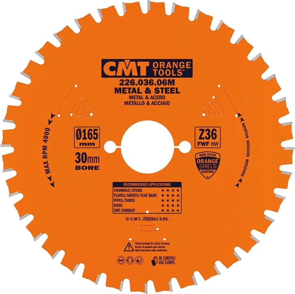 Cmt Hm fűrész Acél 165x30x36Z Standard Acél