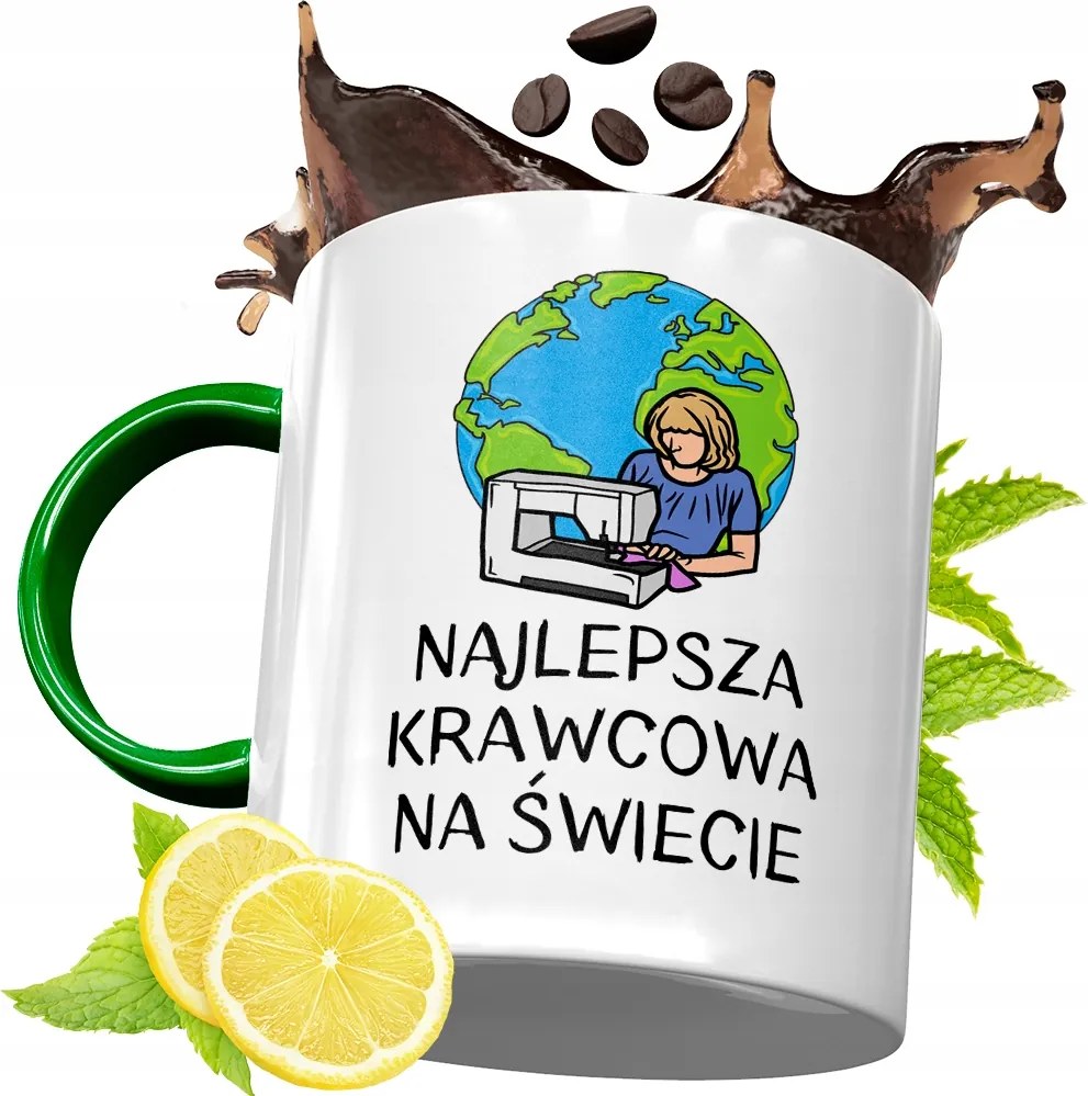 Zöld Bögre Szabónak Születésnapi Ajándéknak, fényképes nyomtatással