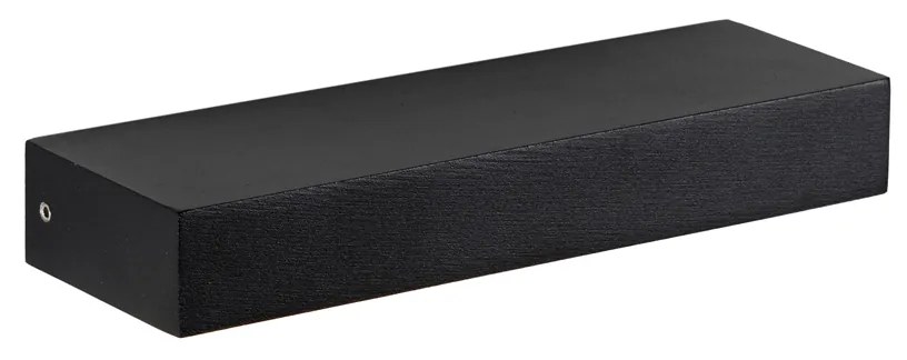 Modern fekete fali lámpa 22 cm LED-del, IP65 - Hannah