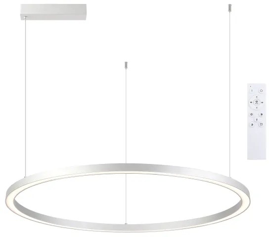 Brilagi-LED dimmelhető kábelcsillár PORTOFINO LED/60W/230V átm. 80 cm ezüst + távirányító