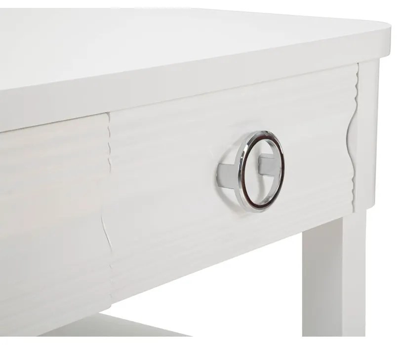 Fehér jegenyefenyő dohányzóasztal 60x90 cm Shine – Mauro Ferretti