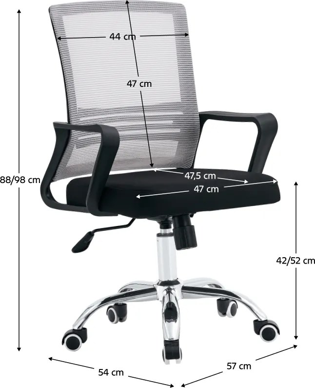 Irodai szék, háló szürkésbarna TAUPE/szövet fekete, APOLO 2 NEW
