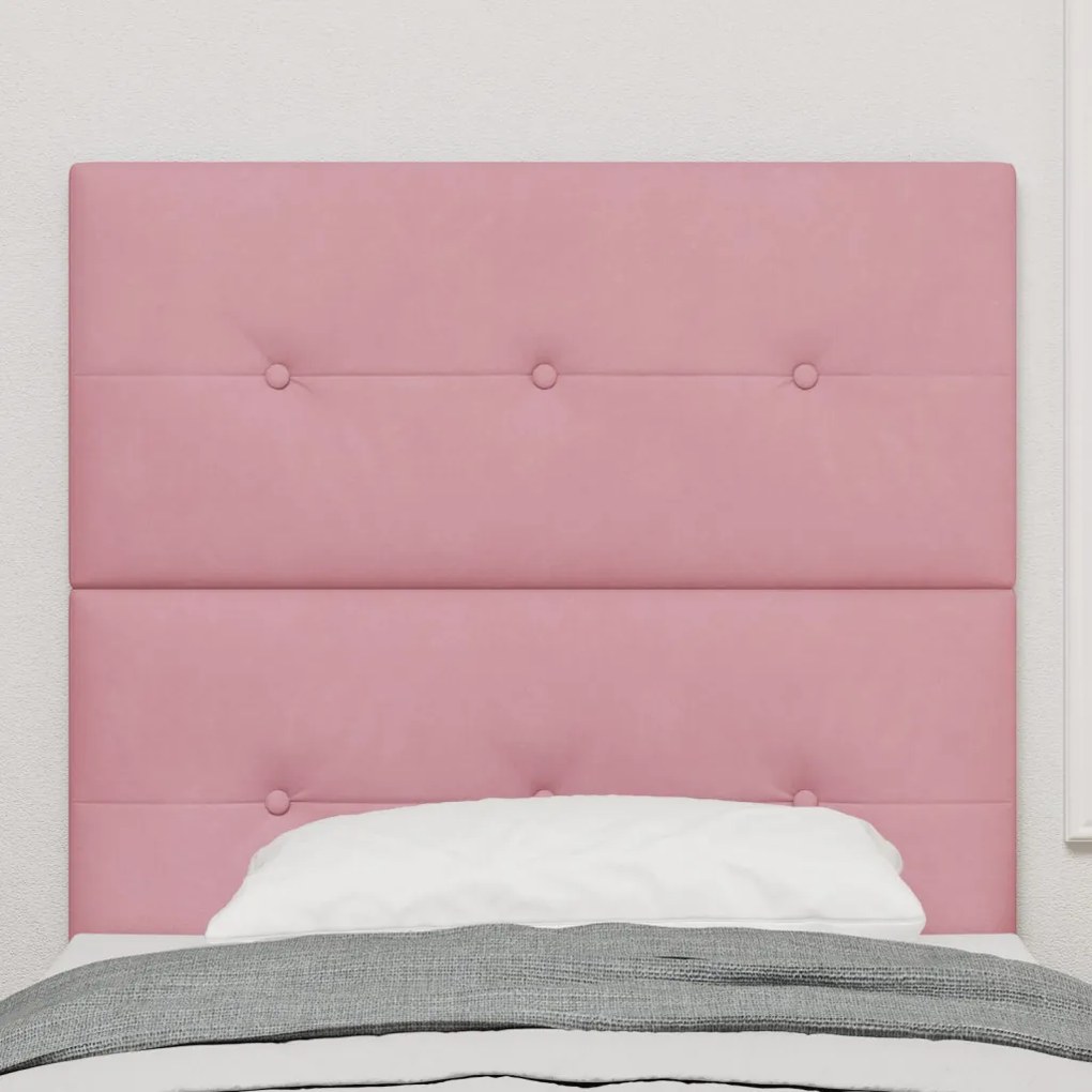 Fejtámla Gombos Rózsaszín 80 cm Bársony