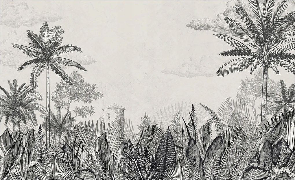 Fotótapéta Flizelin a nappali hálószobába Trópusi táj 416x254