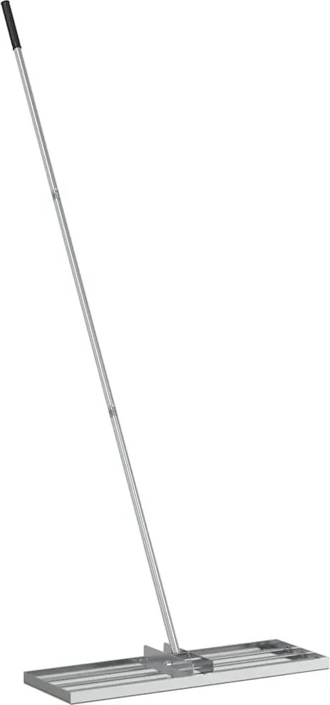 vidaXL Kert Rake Ezüst 75 x 25 x 200 cm Rozsdamentes acél