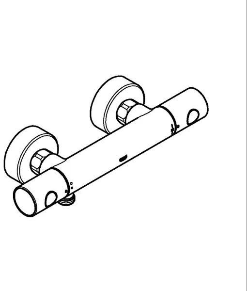 GROHE 34765000-GROHTHERM COSMOPOLITAN DN 15 termosztátos zuhanycsaptelep, króm