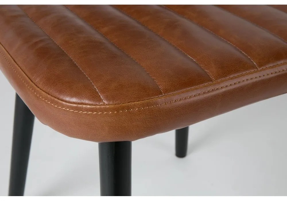 Konyakbarna étkezőszék Jake Worn – White Label