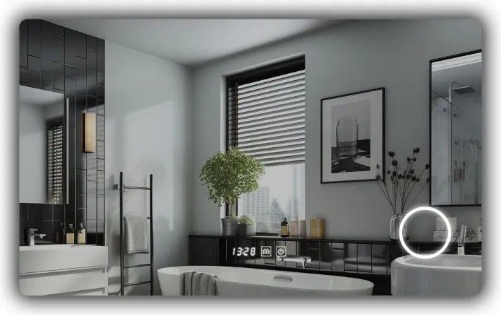 IREDA Fürdőszobatükör LED világítással 80 x 60 cm