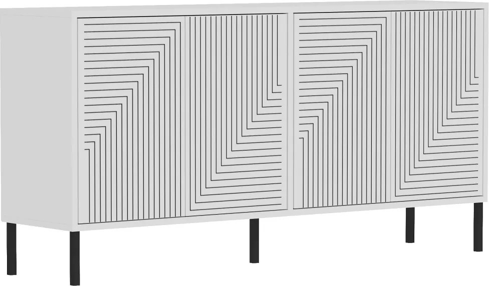 Evolet komód, fehér, 150 cm