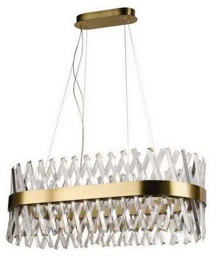 LED állítható fényerejű kristály csillár kábellel LED/90W/230V + DO