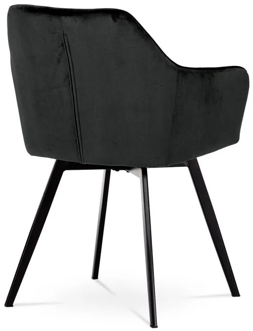 Fekete Bársony Étkezőszék. DCH-425 BK4