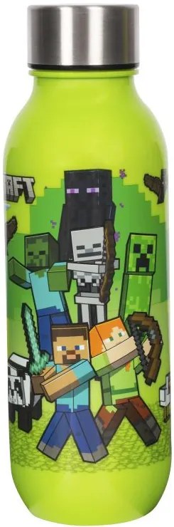 Minecraft Crafting műanyag kulacs csavaros kupakkal 640 ml