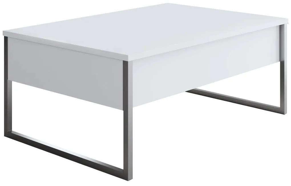 Dohányzóasztal Luxe - White, Silver