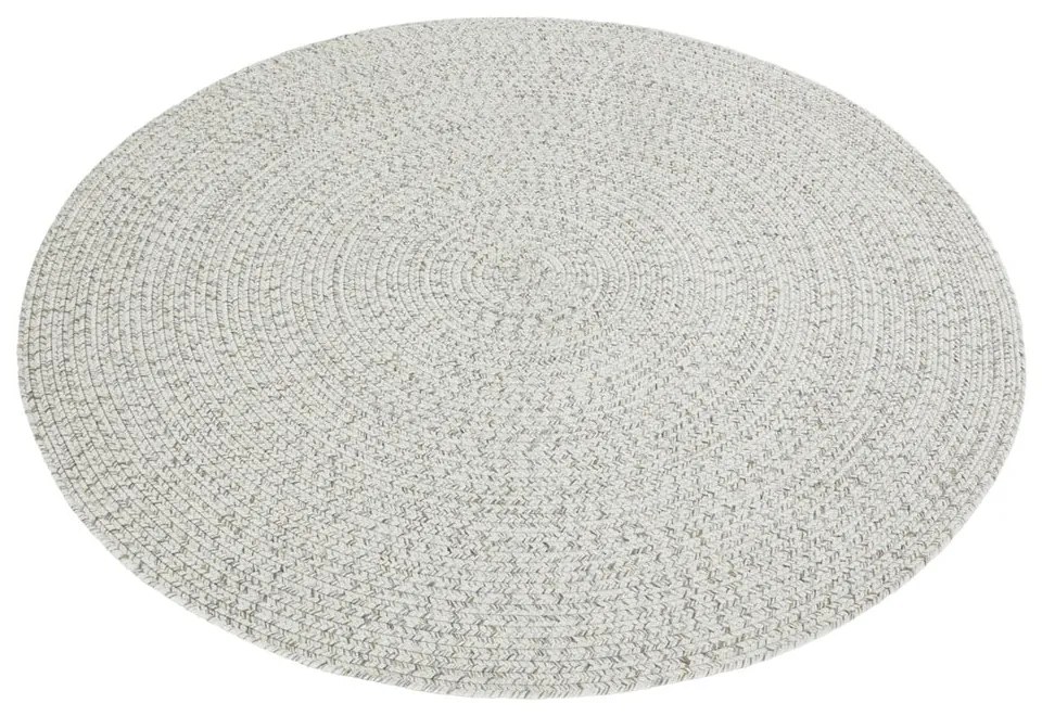 Fehér-bézs kerek kültéri szőnyeg ø 200 cm - NORTHRUGS