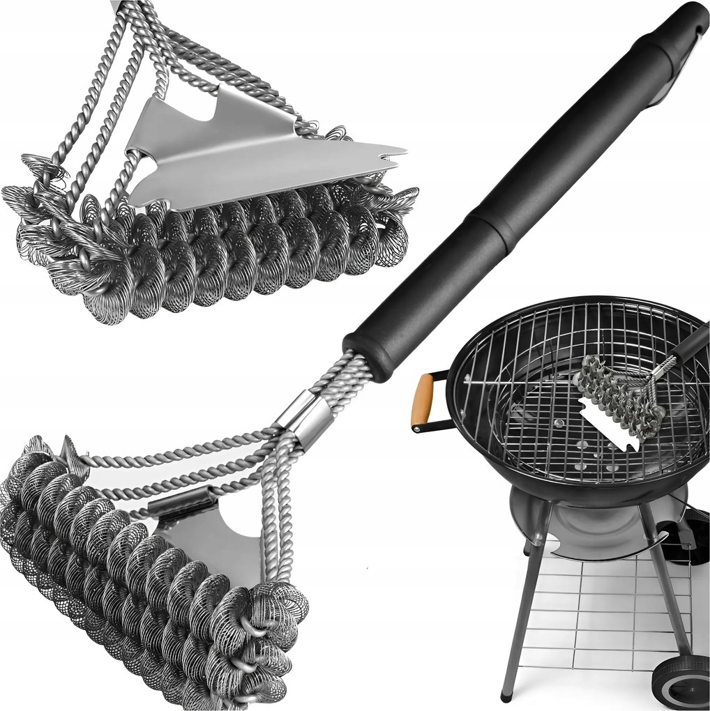 Fém Kefe Kaparó A Sütő Grillrácsának Tisztításához 3AZ1BEN