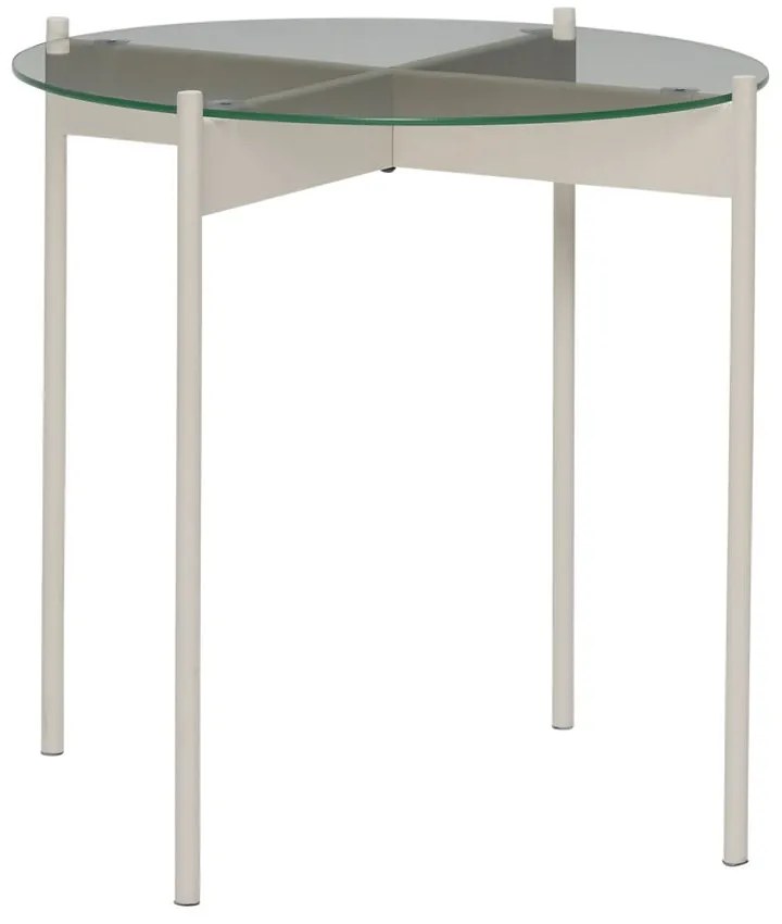 Kerek tárolóasztal üveg asztallappal ø 45 cm Beam – Hübsch