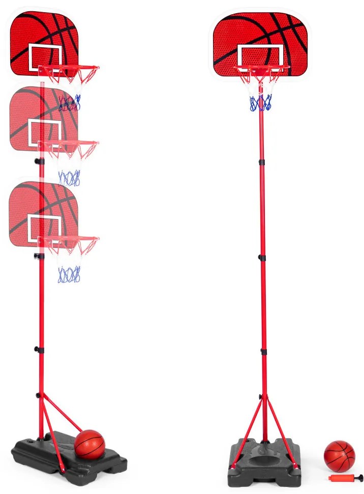 Gyerek kosárlabda palánk állítható magasságú, labdapumpával