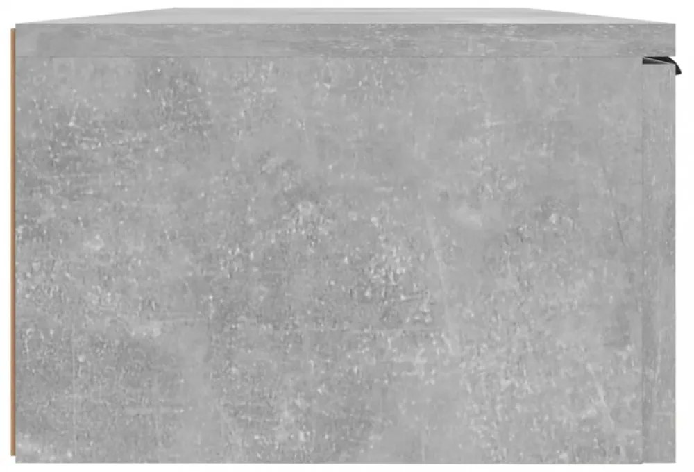 betonszürke szerelt fa faliszekrény 68 x 30 x 20 cm