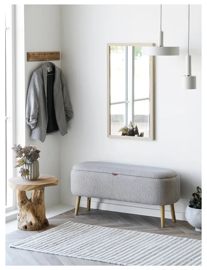 Natúr színű tölgyfa fali fogas 50 cm Barco – House Nordic