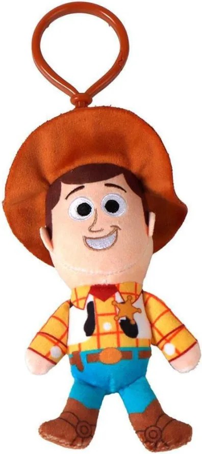 Disney Játékháború Woody3D plüss figura akasztóval, táskadísz 13 cm