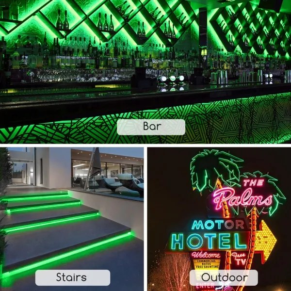 Aigostar - LED szalag LED/350W/230V 50m zöld IP65