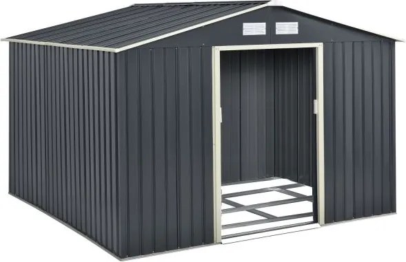 Juskys Kerti házikó XXL 277×319×192 cm - antracit