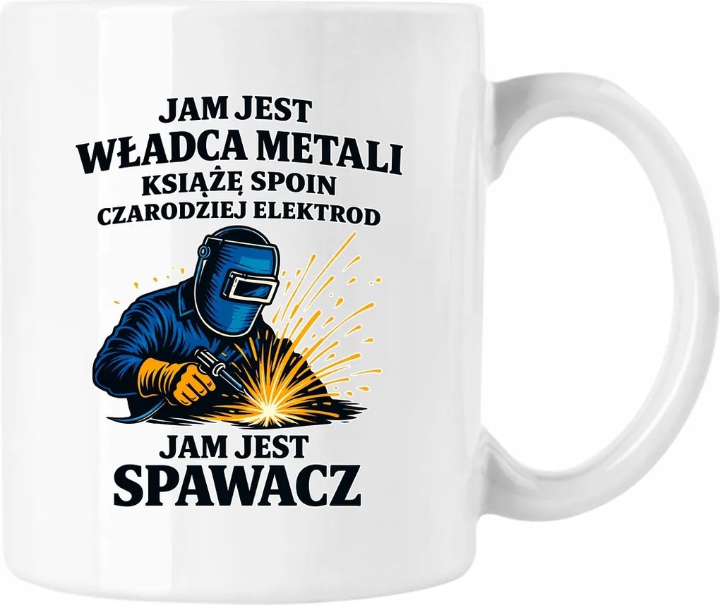 Hegesztőkirály bögre fehér 330ml