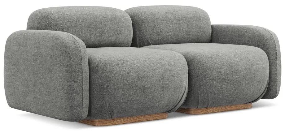 Szürke buklé moduláris kanapé 190 cm Ailani – Makamii
