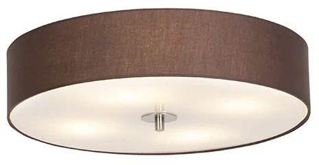 Rusztikus mennyezeti lámpa barna 50 cm - Drum