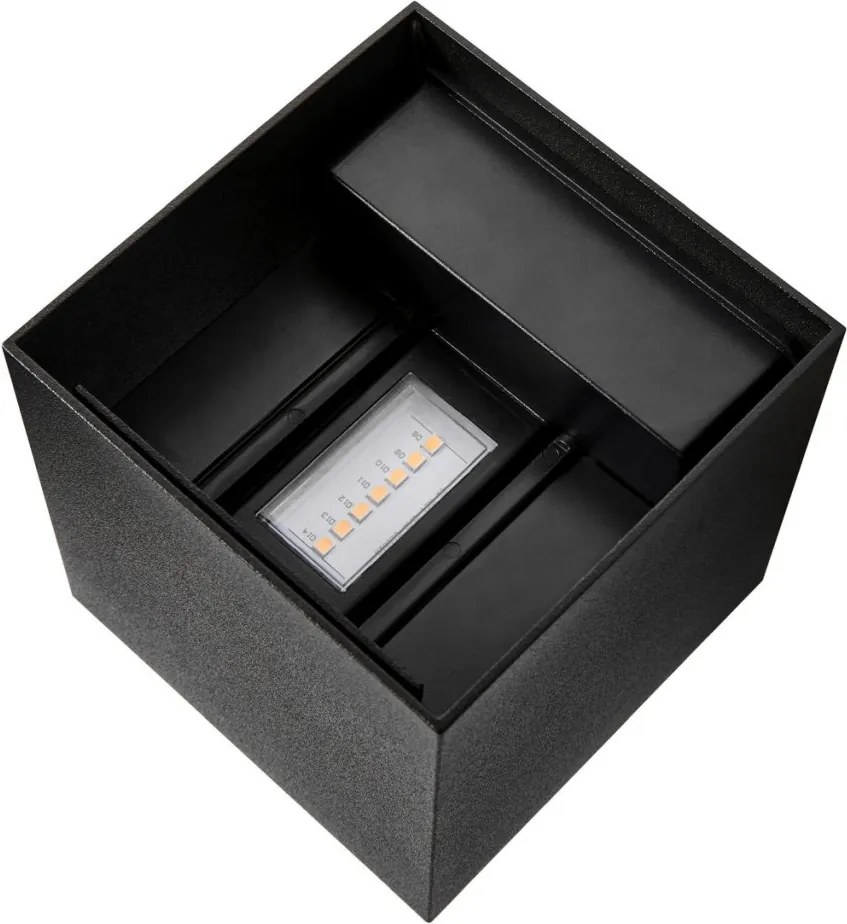 NORDLUX 2418331003 MILDA Modern Kültéri Fali Lámpa Fekete LED IP44