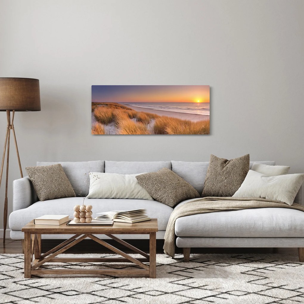 Kép - Strand naplementében (120x50 cm)