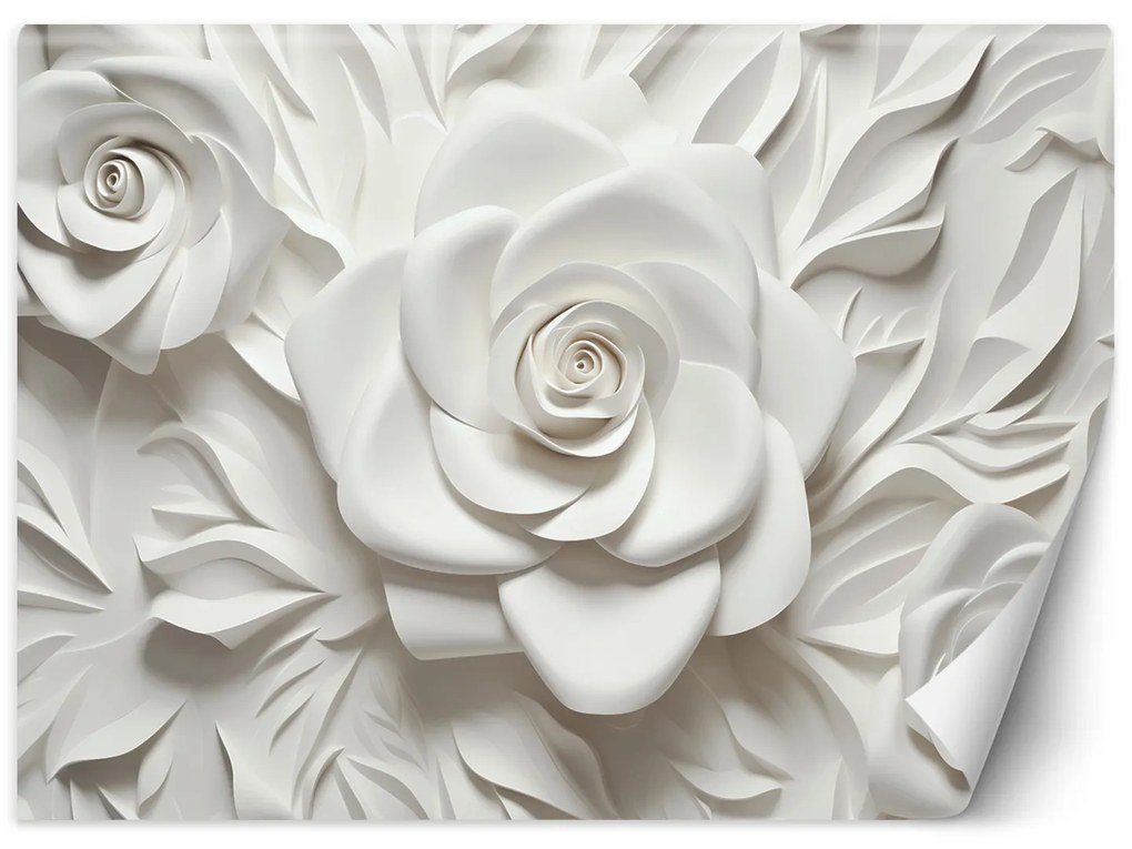 Gario Fotótapéta Fehér rózsák Anyag: Vlies, Méret: 250 x 175 cm