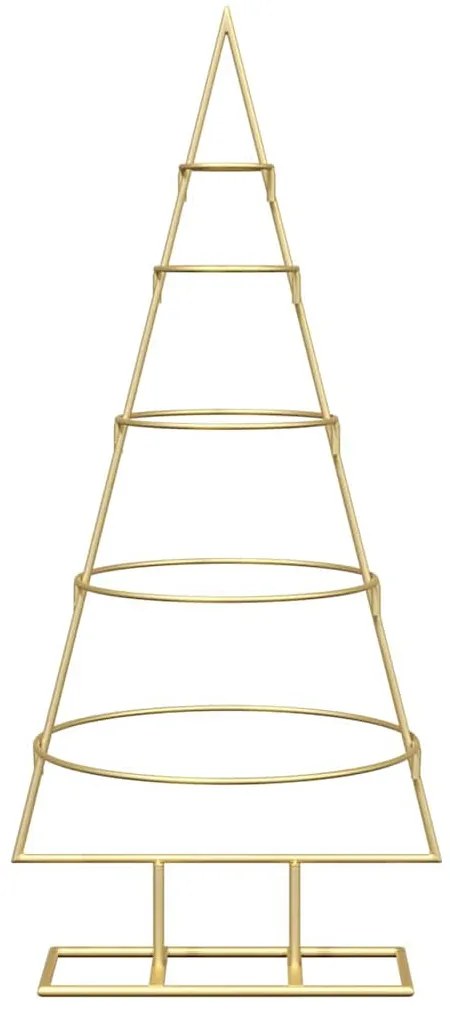 Fém karácsonyfa állvánnyal Arany 90 cm Porszórt Acél
