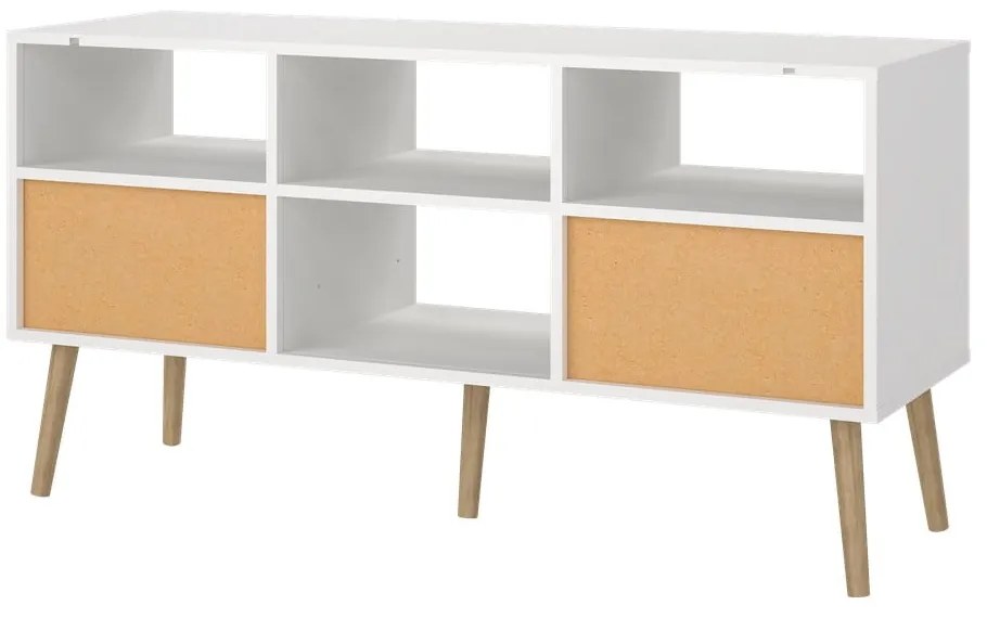Fehér TV-állvány 117x61 cm Bodo – Tvilum