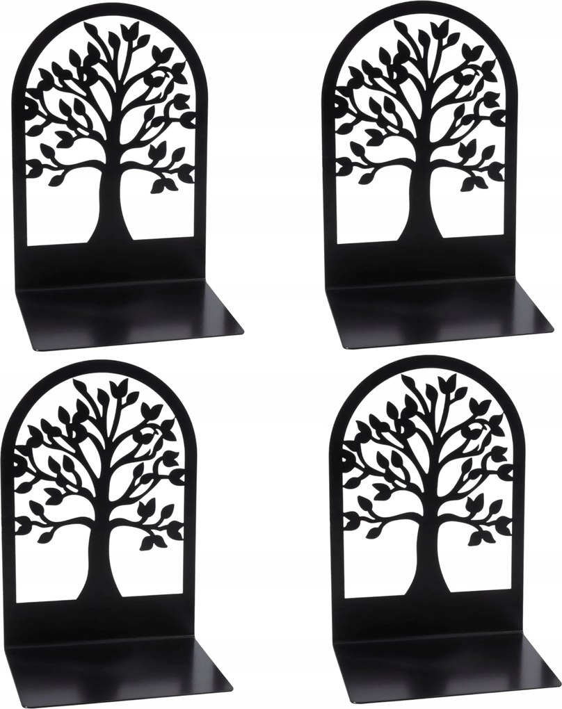 Könyvtámasz Csúszásgátló Fém Fekete Könyvtámasz Állvány 4 Db