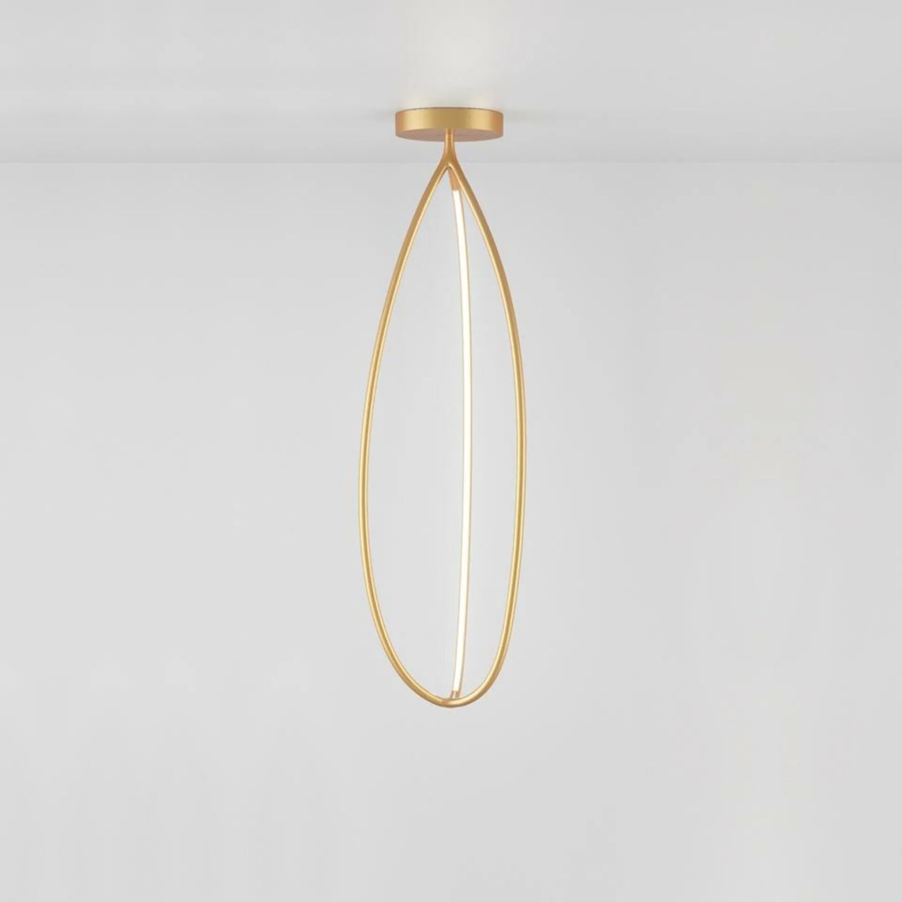 Artemide Arrival 130 mennyezeti lámpa sárgaréz Bluetooth fényerőszabályozható 48W 3000K