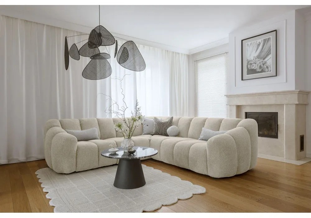 Bézs sarokkanapé Shell – Miuform