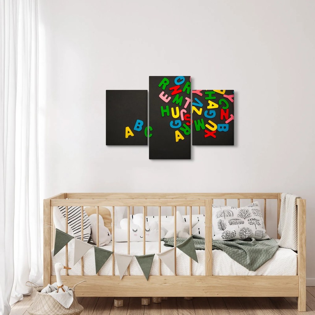 Kép - színes betűk (90x60 cm)