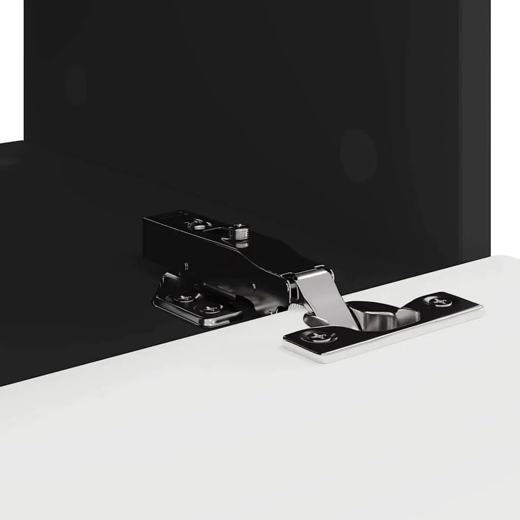 vidaXL TV Fali Szekrény Fekete 60 x 31 x 29.5 cm Faanyag