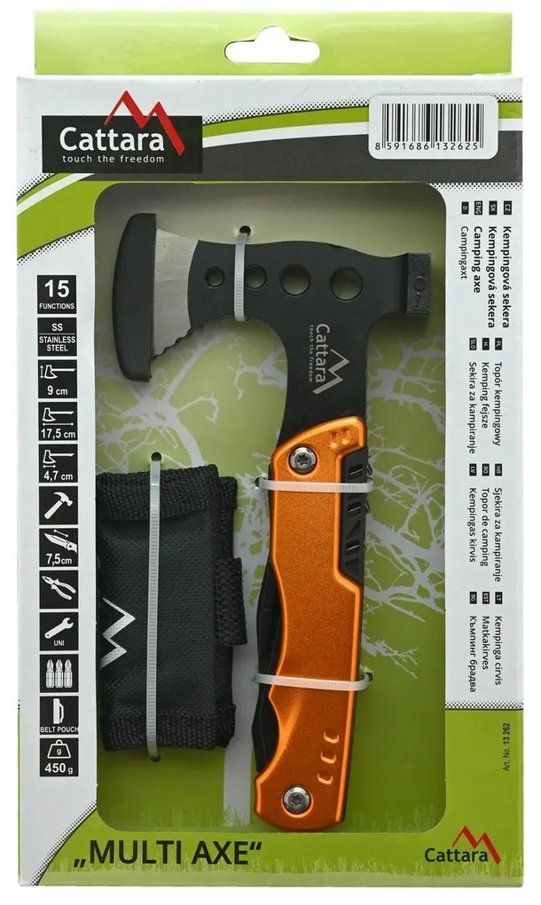 Cattara MULTI AXE 15in1 kés, 17,5 cm
