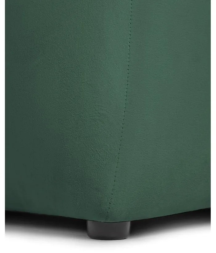 Zöld bársony kanapé 225 cm Cube – Bonami Selection