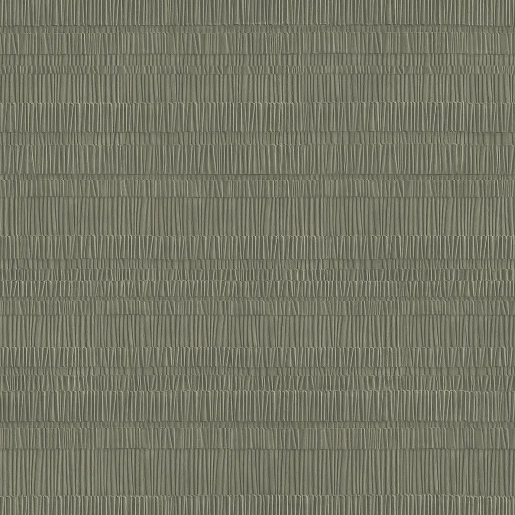 Decoprint Terra Nova Folding zöld gyűrt hatású krepphatású vlies tapéta – TN29033