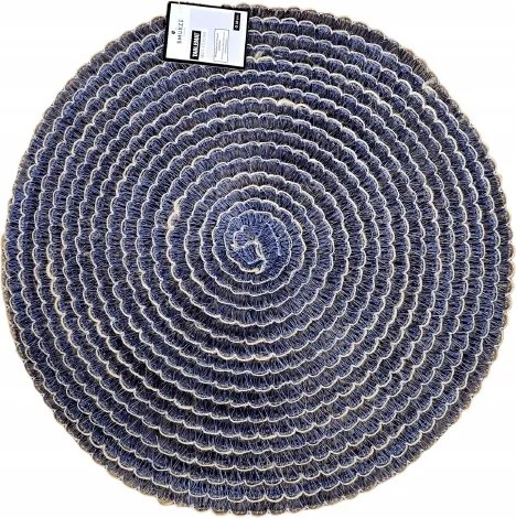 Smukee Asztali alátét fonott papírszőnyeg 38 cm Kék 428