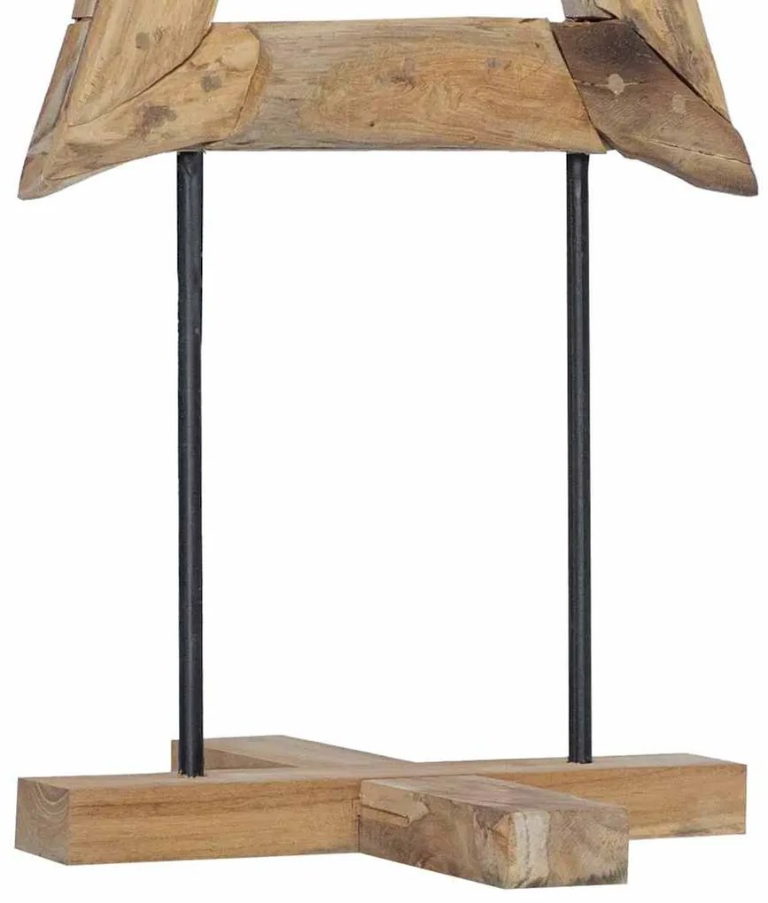 Karácsonyfa állvánnyal Barna 120 cm Tömör tíkfa