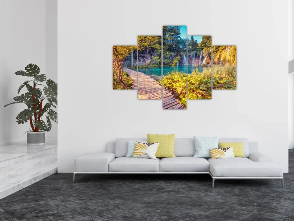 Kép - Plitvicei-tavak, Horvátország (150x105 cm)