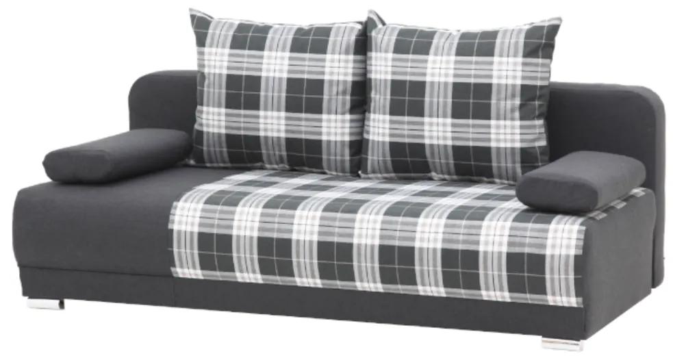 ZICO LUX kanapé sötét szürke színben mintával